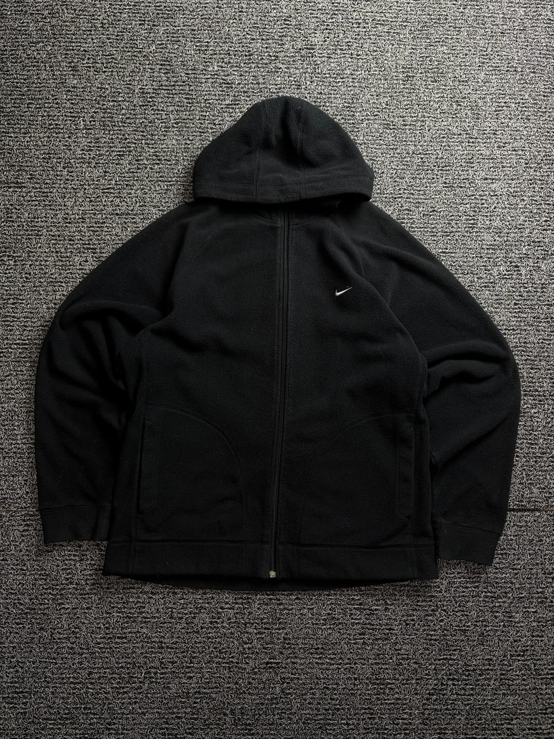 00s 나이키 올드스쿨 블랙 후드 후리스 자켓 1466 상품이미지2
