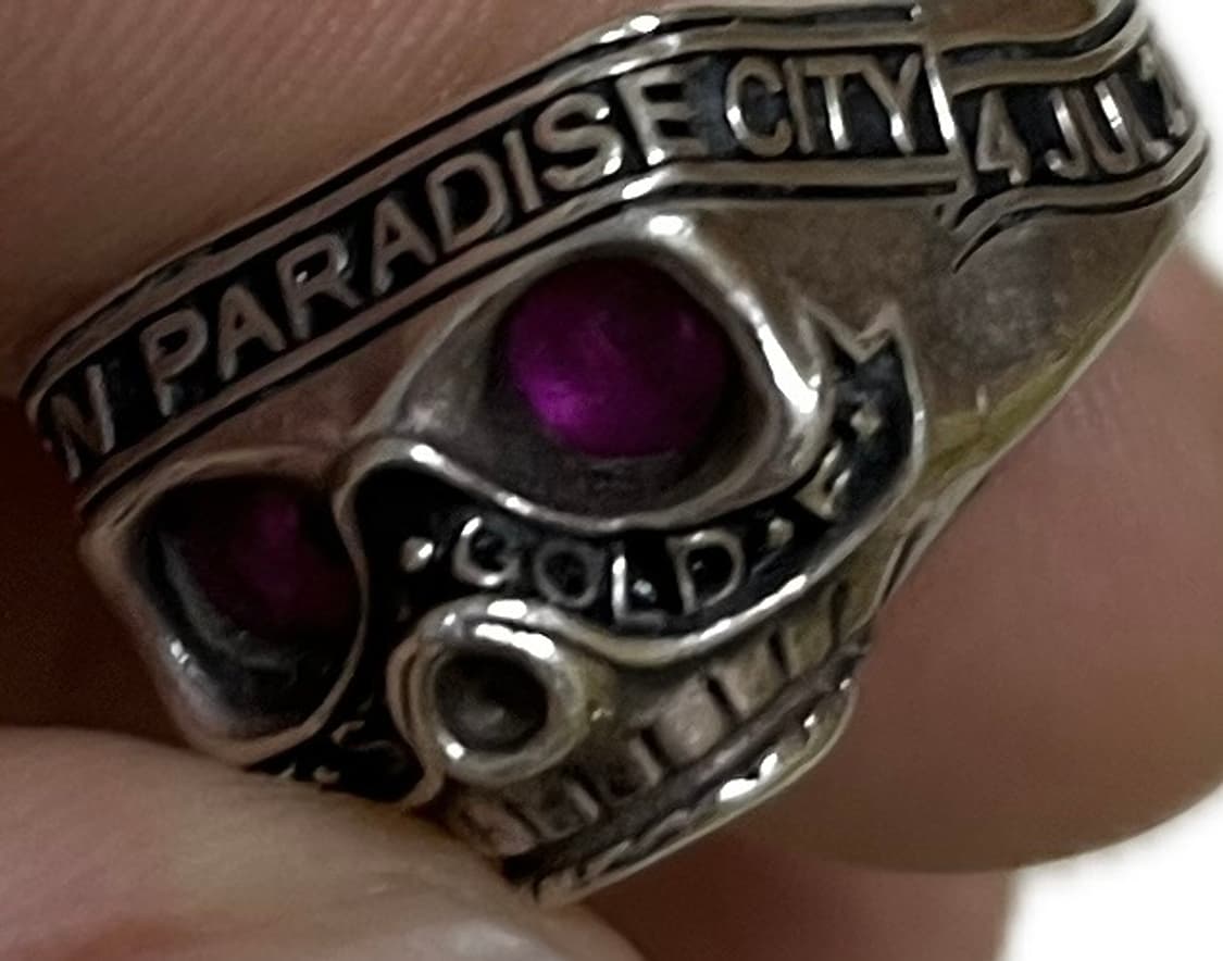 (Us 9.5) 솔로이스트 루비 스컬 링 상품이미지7