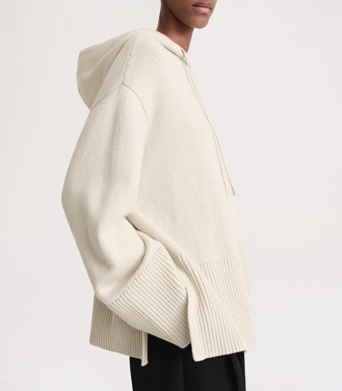 (정품/새상품) 토템 여성 라이트샌드 시그니처 후드 니트 상품이미지4