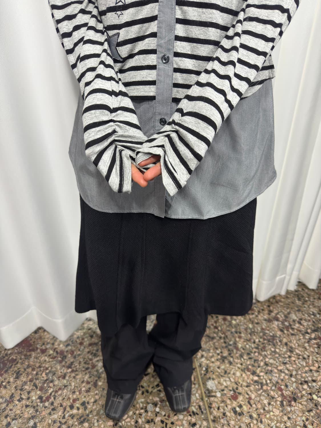 vagiie shirt layered top 상품이미지4