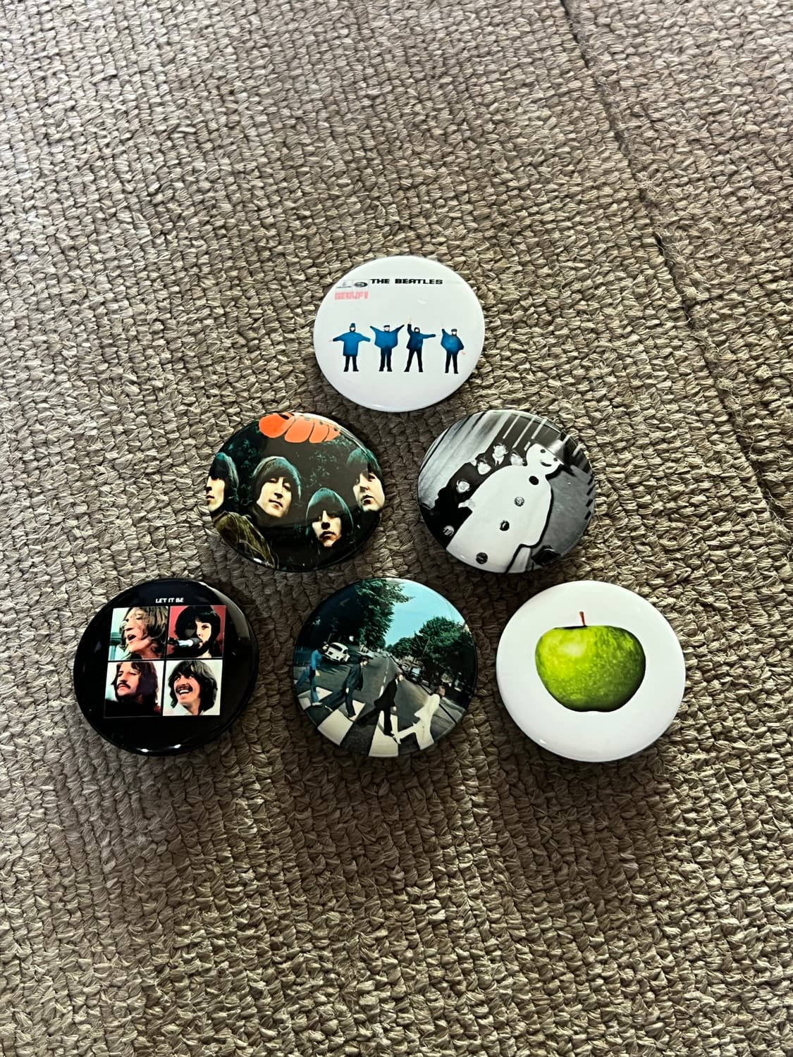 비틀즈 핀버튼 뱃지 6종 세트 (재고정리) 상품이미지1