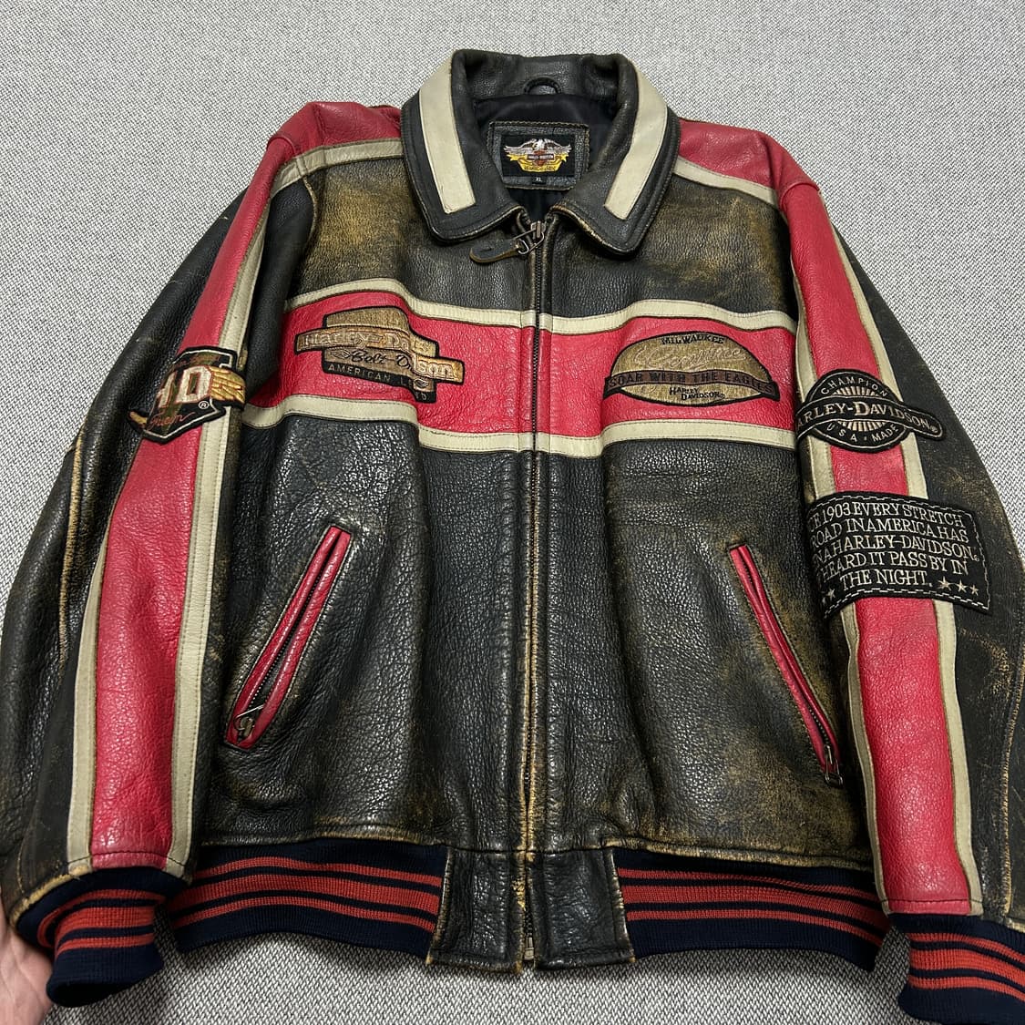 할리데이비슨 90s 빈티지 레더자켓(XL) 상품이미지3