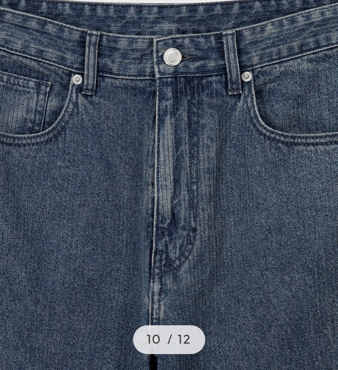 [W30L32] 벨리에 트루와이드 데님 팬츠 웨일 인디고 상품이미지6