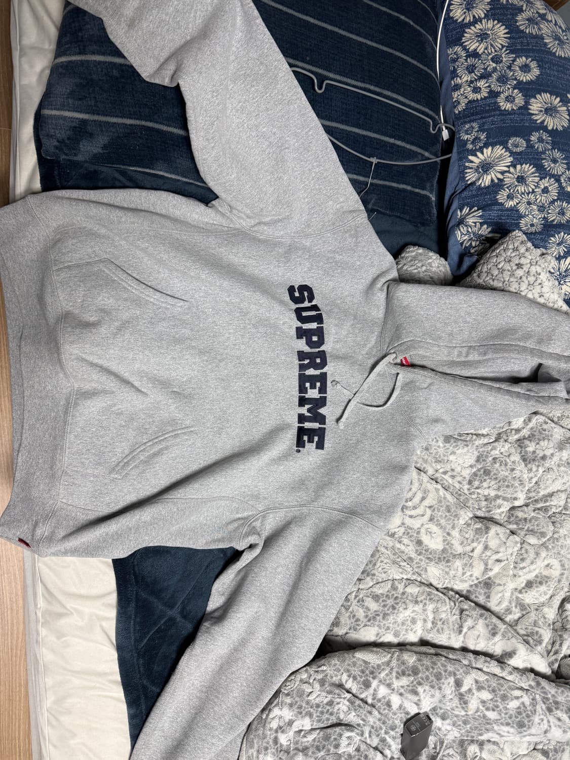 슈프림 아치 로고 후드티 헤더 그레이 상품이미지1