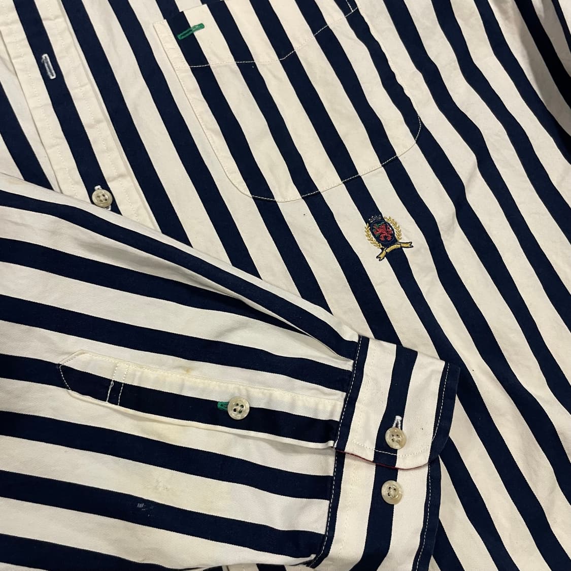 90s 타미힐피거 스트라이츠 셔츠 (110) 상품이미지4