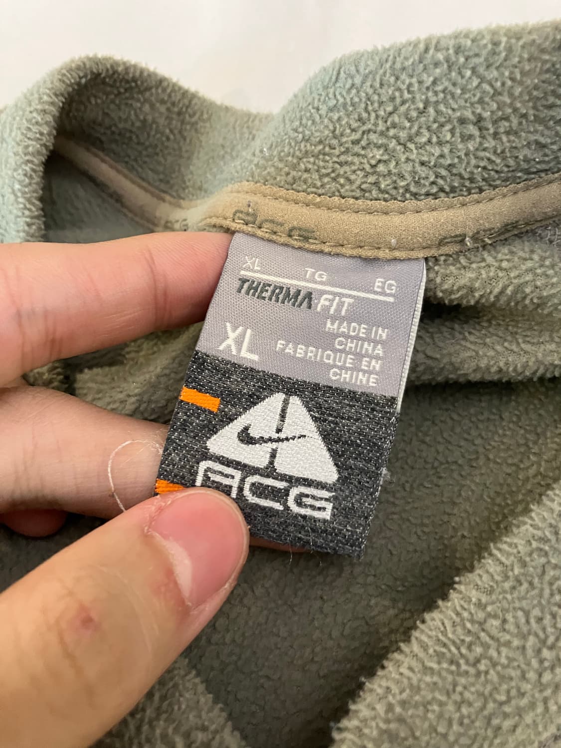 00s 나이키 ACG 플리스 웜업 스웻셔츠 카키 올리브 상품이미지5