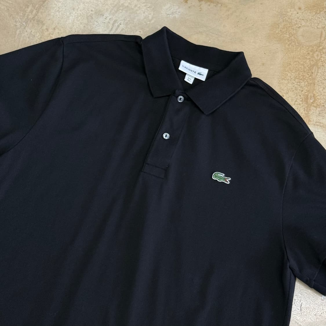 L 라코스테 블랙 카라반팔티 상품이미지1