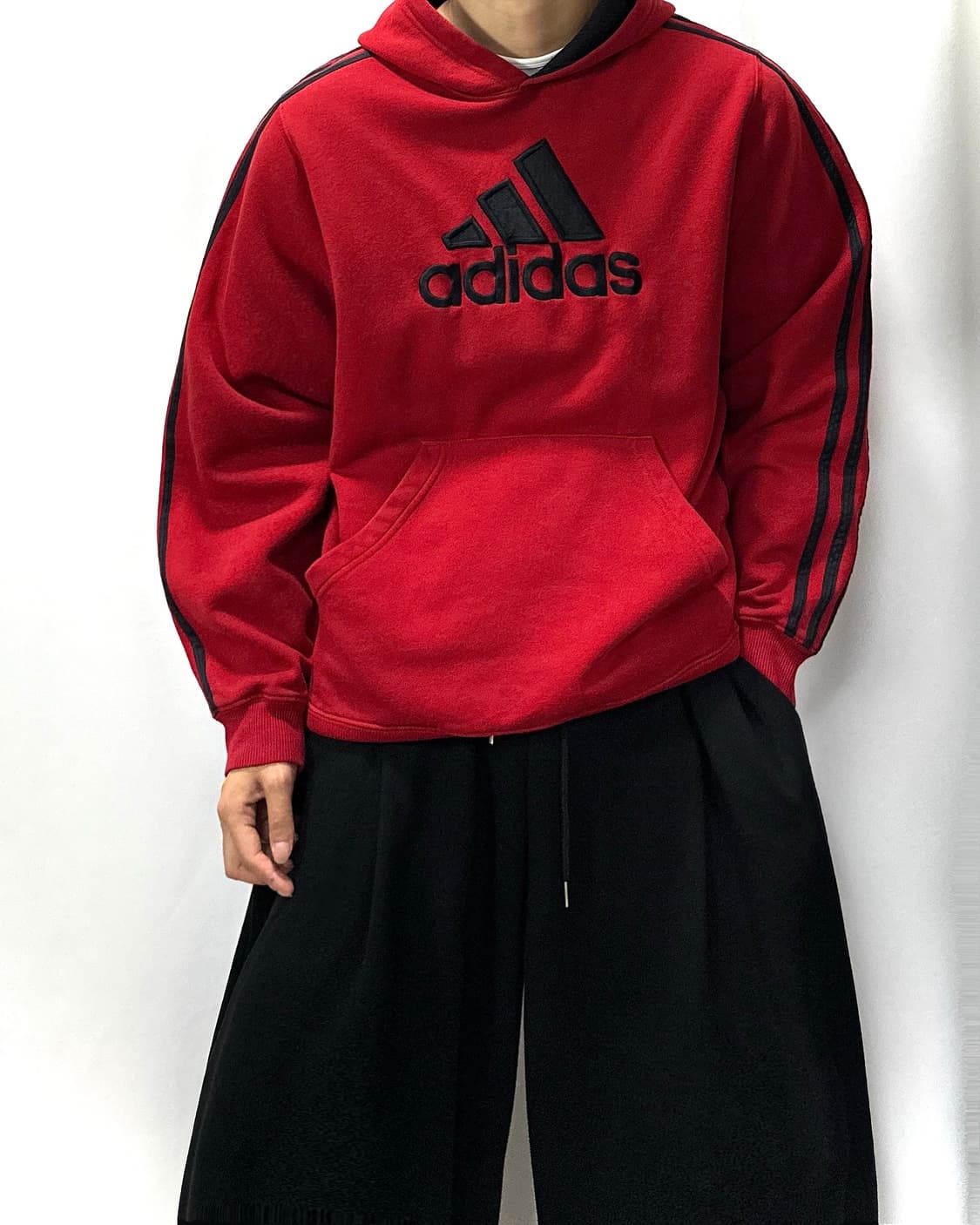 Adidas 아디다스 빅로고 삼선 올드스쿨 후드티 상품이미지2