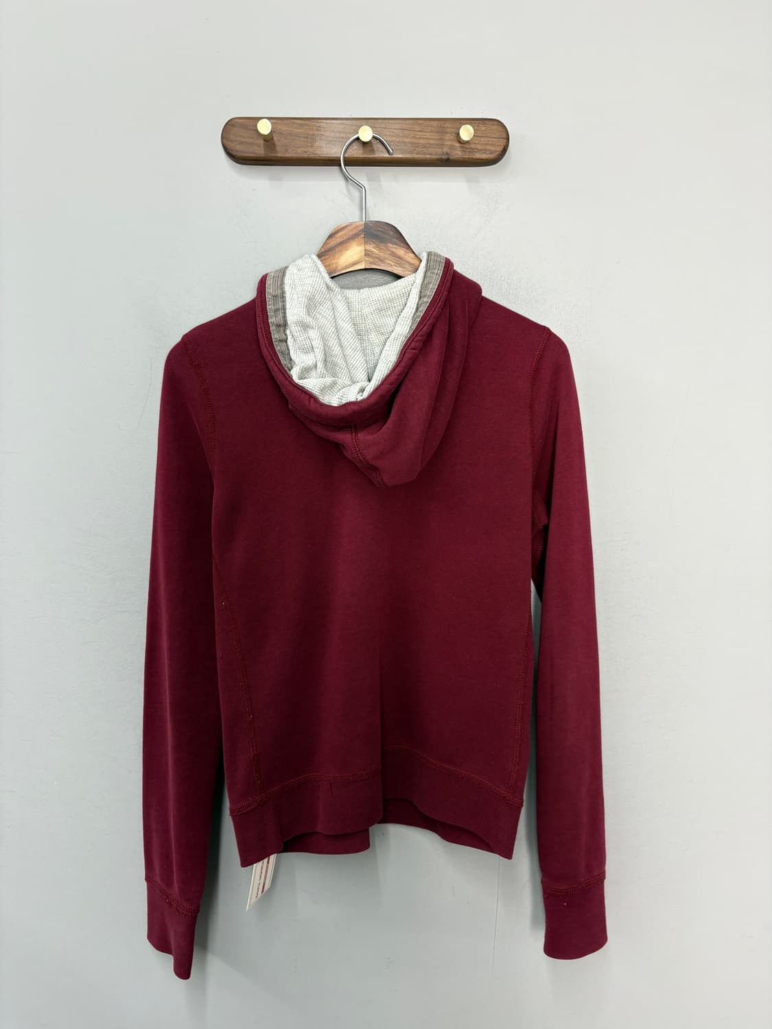 아베크롬비 y2k 버건디 슬림핏 후드집업 A3704 상품이미지4