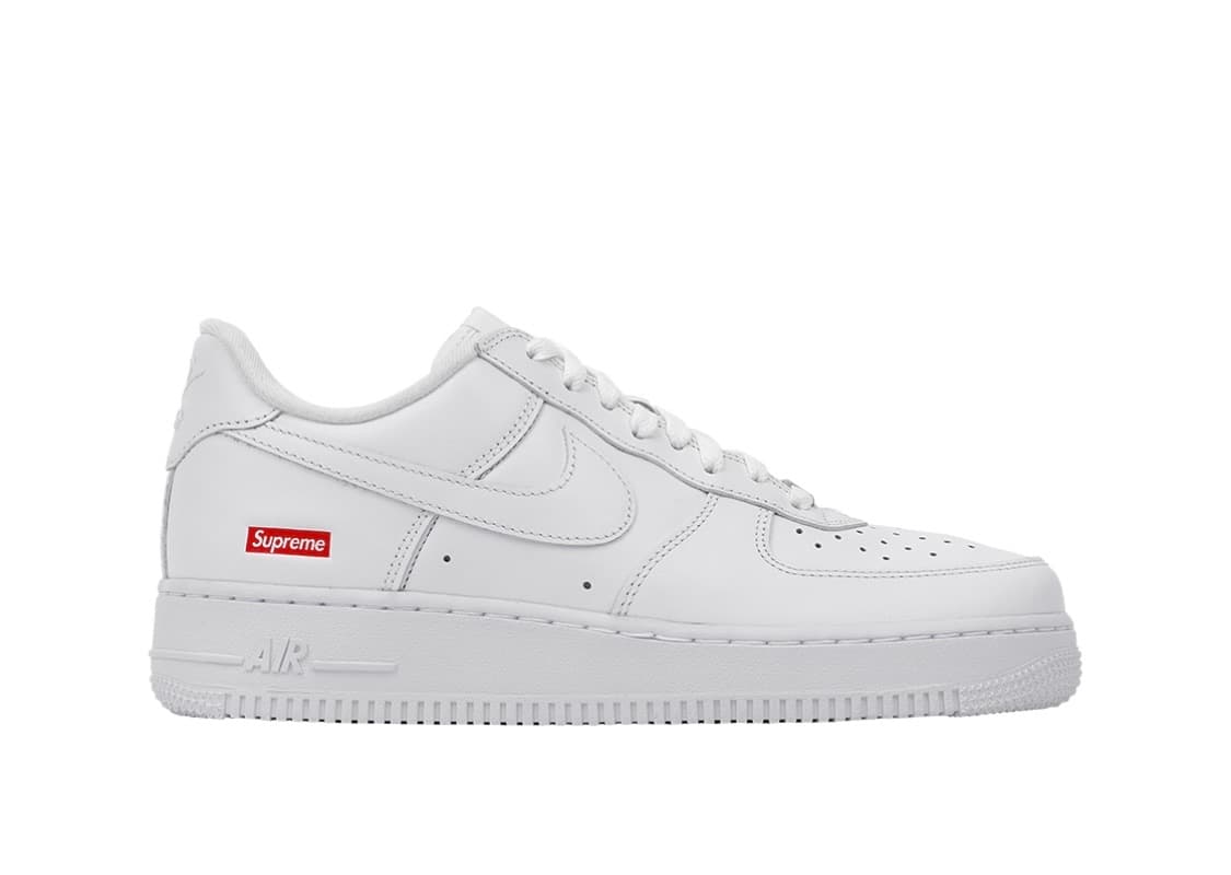 나이키 x 슈프림 에어포스 1 로우 화이트 상품이미지1