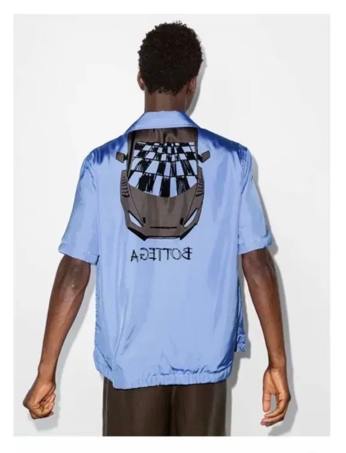 보테가 베네타 카 프린팅 리버서블 반팔 셔츠 옐로 상품이미지3