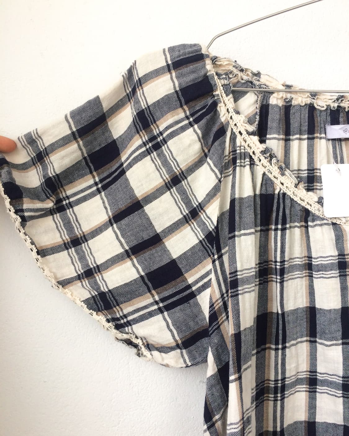Check pattern blouse 상품이미지5