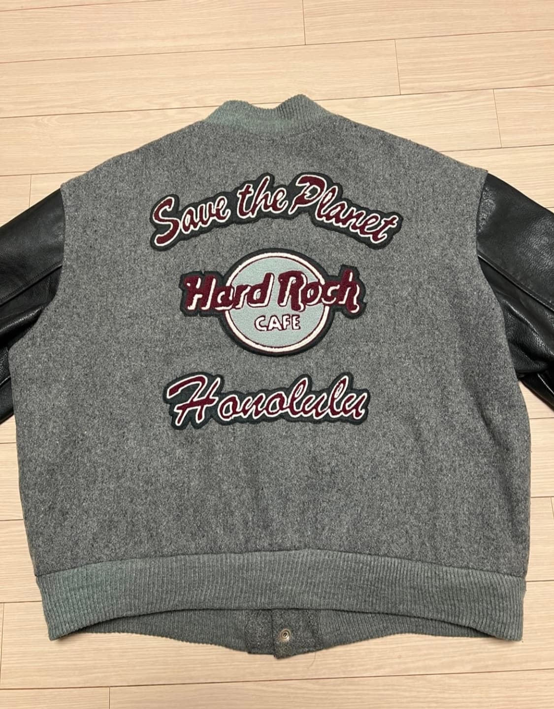 하드락카페 빈티지 바시티자켓 xl 상품이미지1