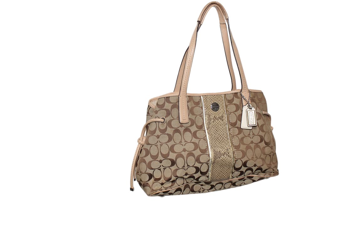 2000s Y2K COACH 코치 파이톤 토트백 상품이미지1