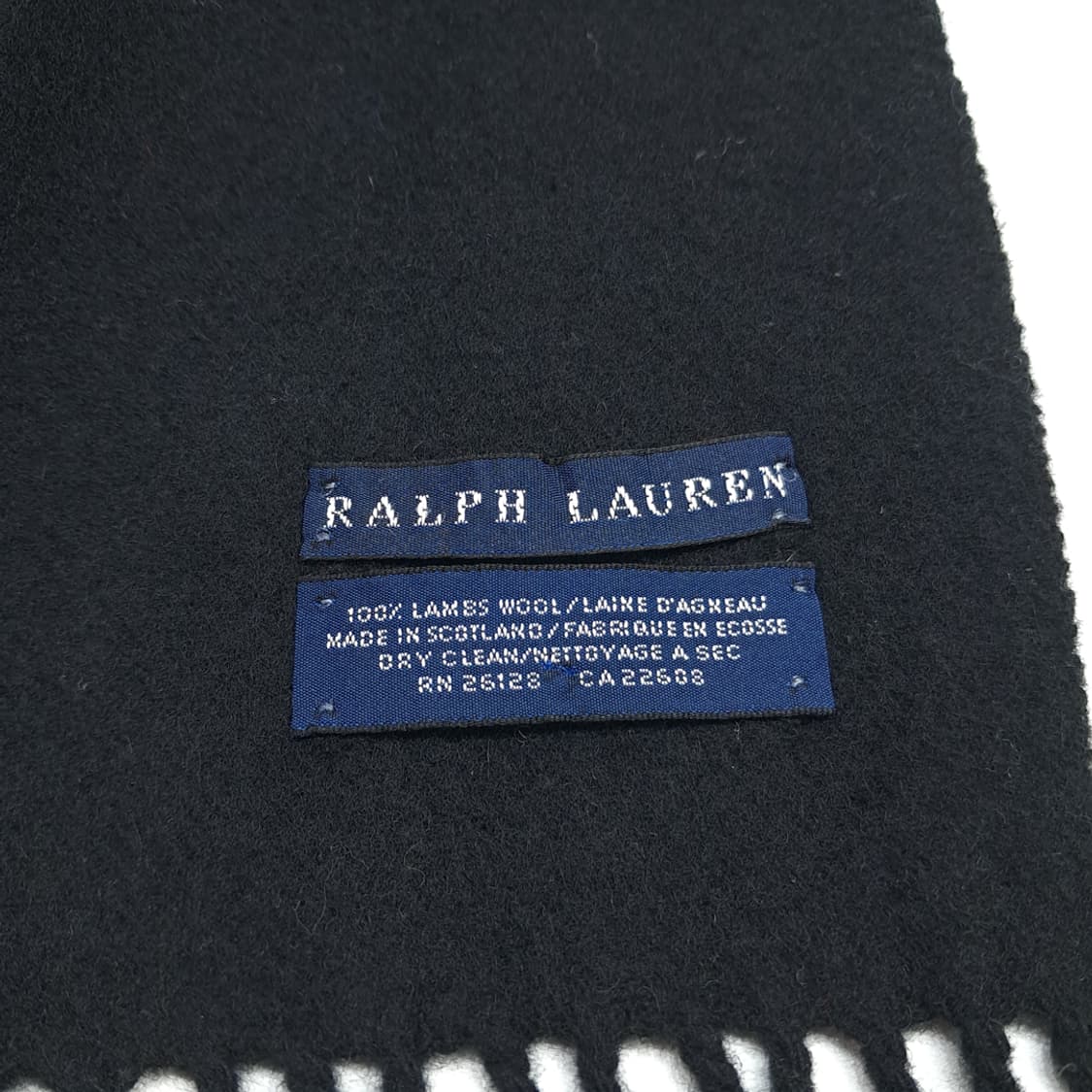 MX201 폴로 랄프로렌 블랙 램스울 목도리 머플러 상품이미지5