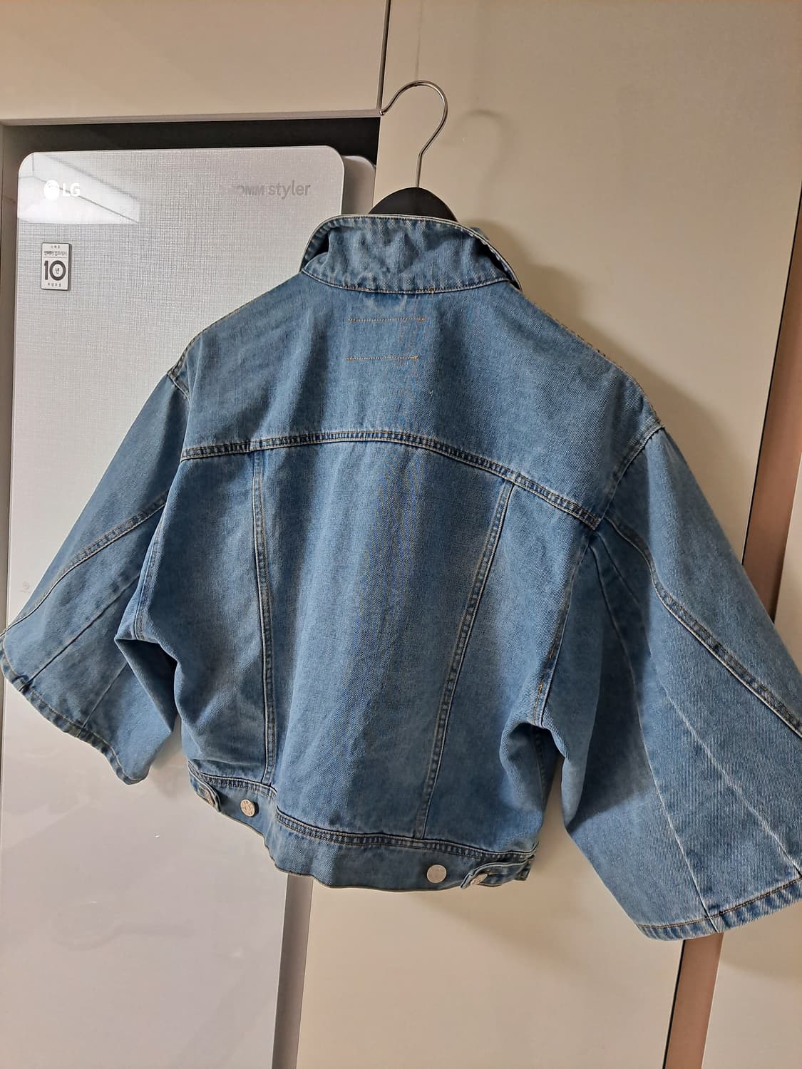 아크네스튜디오 ACNE STUDIO - 스팅레이 7부슬립 망토 청자켓 상품이미지5