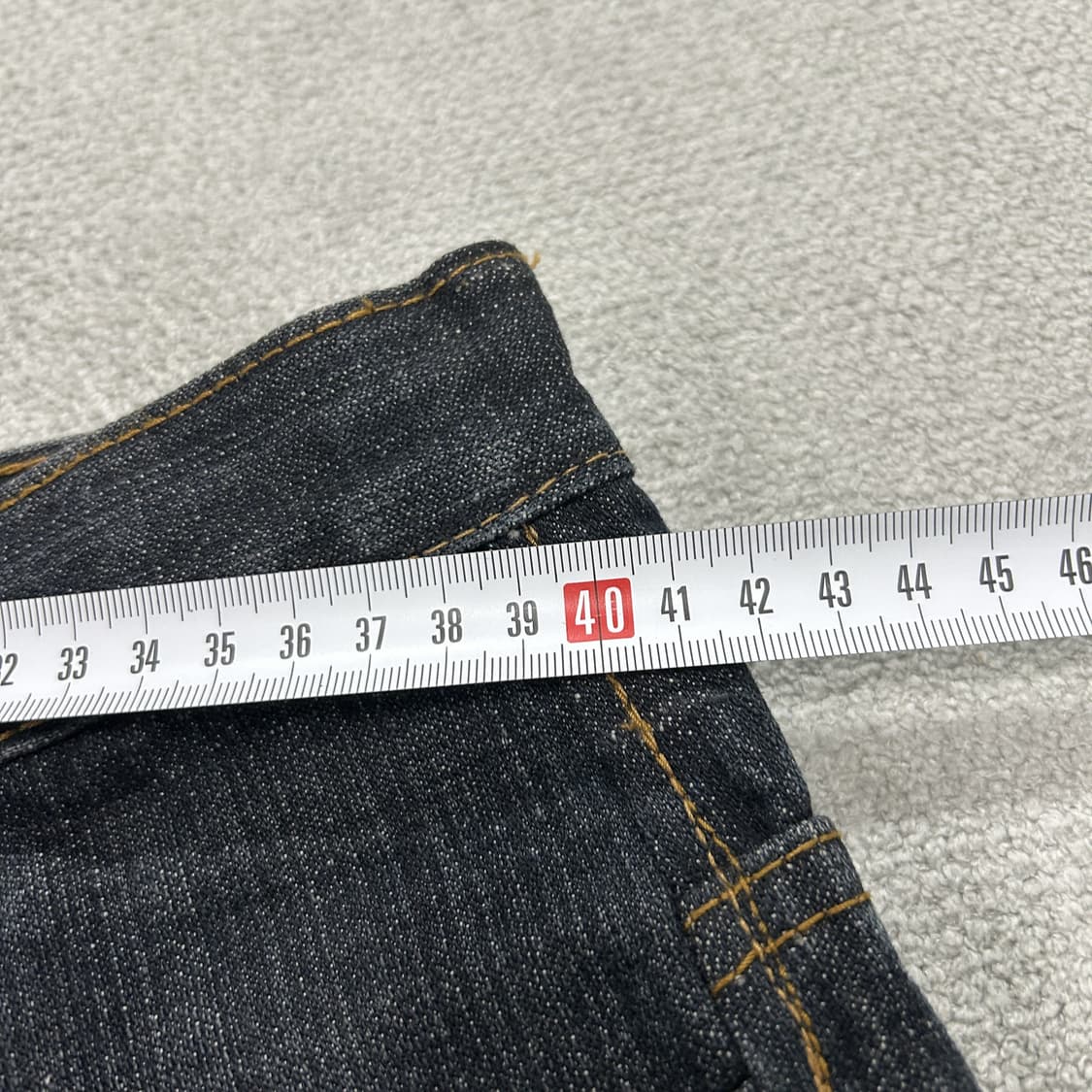 쿠 헤리티지 데님 블랙 스티치 진 32 상품이미지6