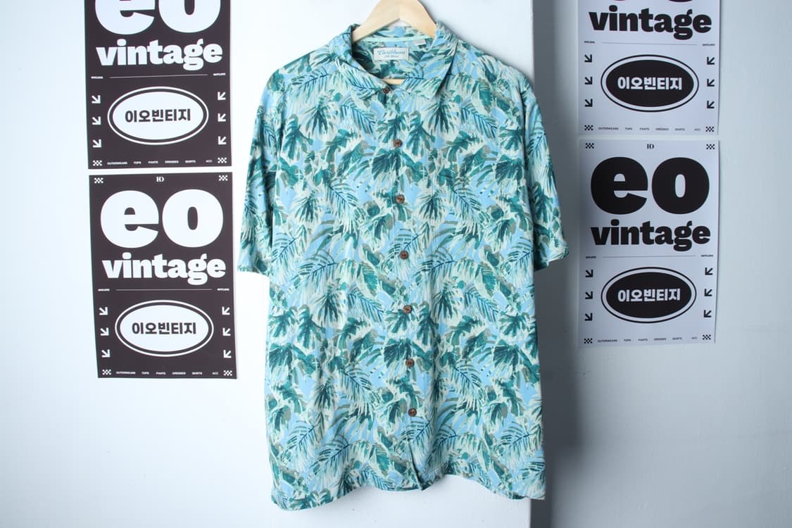 (XL-2XL) 브랜드빈티지 반팔셔츠 남방 USA 하와이안-H33355 상품이미지2