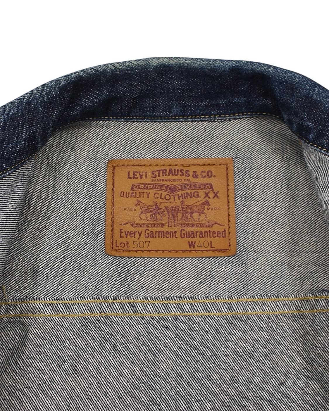 1997 LVC 71507XX 2세대 데님 자켓 빅E 셀비지 리바이스 상품이미지5