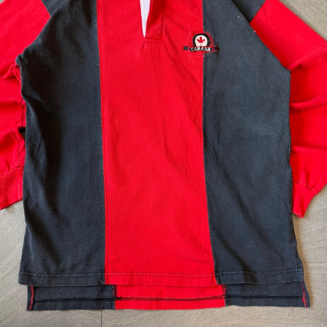 90s Vintage Rugby T-shirt  캐나다 생산 럭비 티 상품이미지4