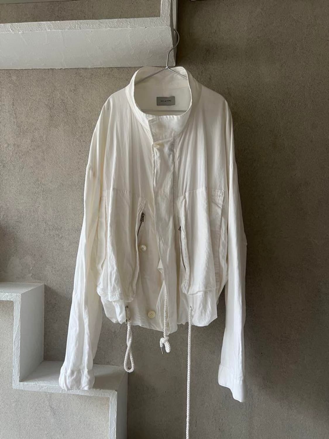 Bed j.w. Ford 숏 모즈 자켓 화이트 1사이즈 상품이미지2