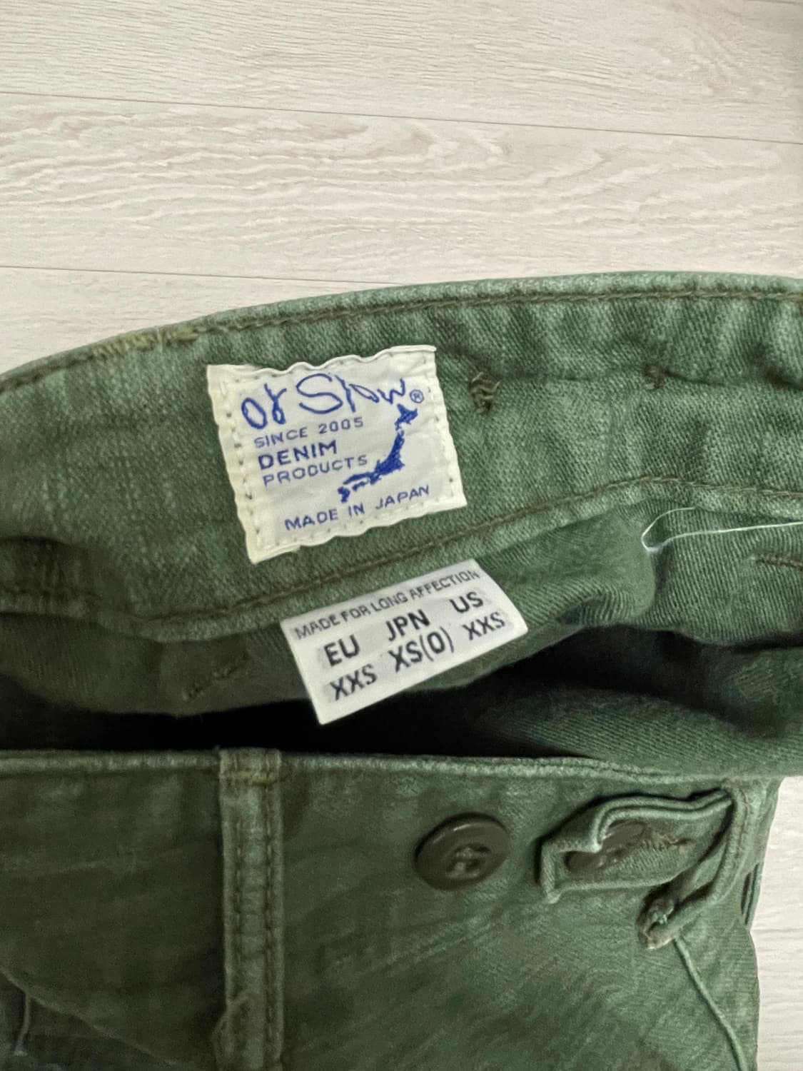 오어슬로우 퍼티그팬츠 레귤러 0사이즈 상품이미지4