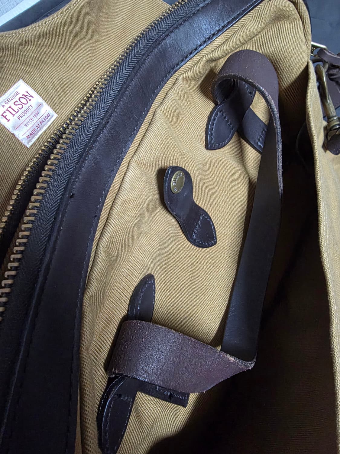 필슨 FILSON / 캔버스 브리프 케이스 서류 가방 카키 상품이미지6