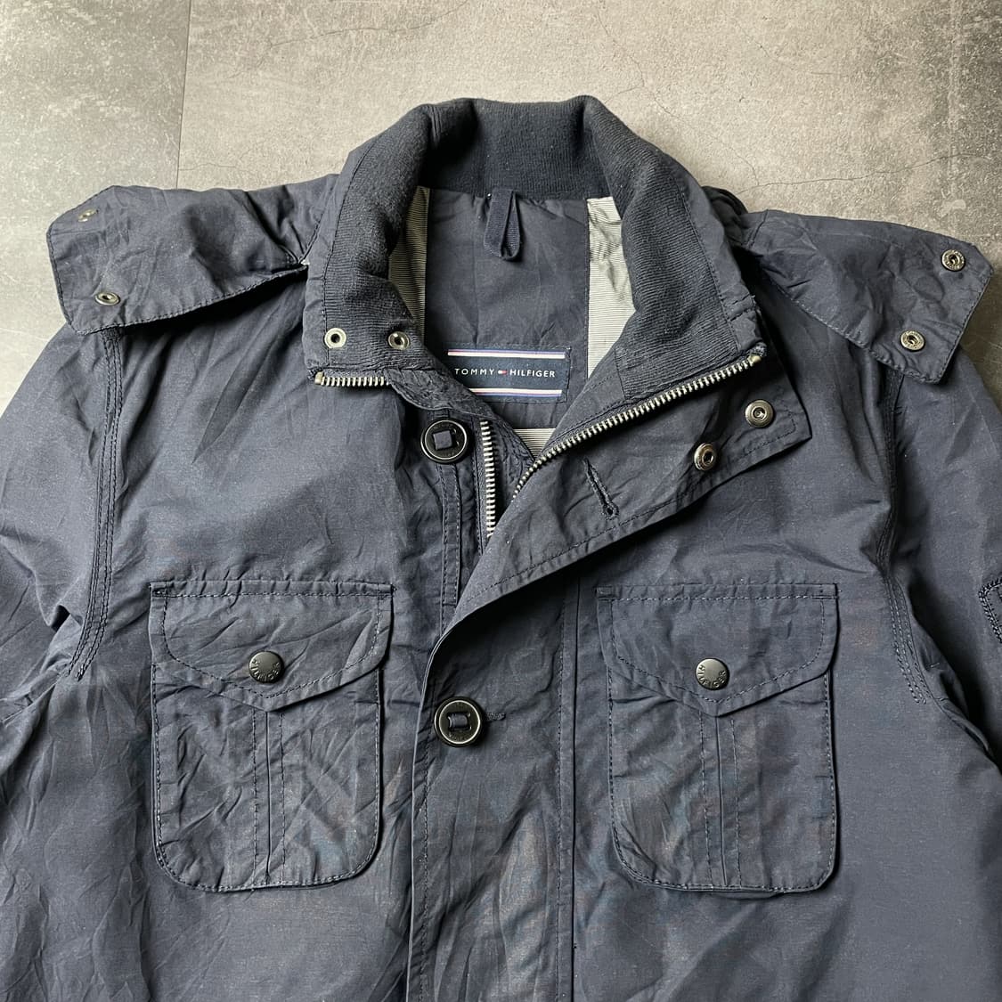 TOMMY HILFIGER 토미힐피거 빈티지 네이비 집업자켓 A00335 상품이미지2