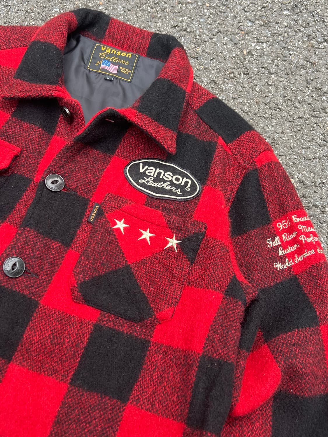 Vanson Leathers Flannel Jacket 상품이미지4
