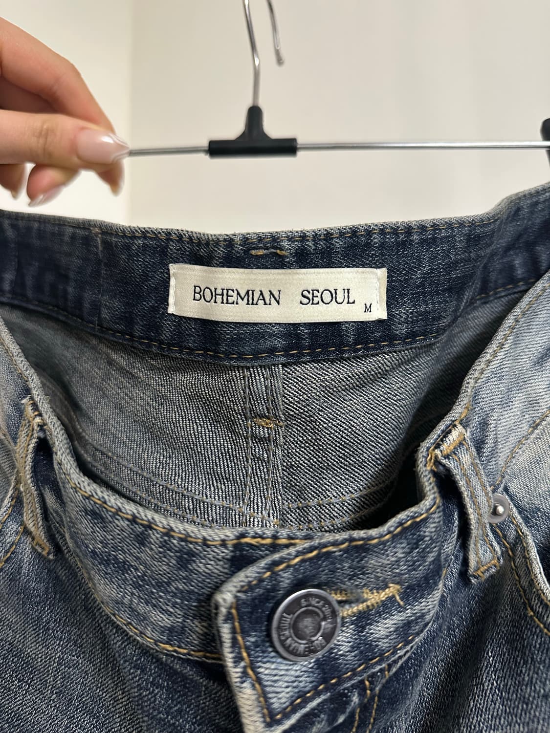 보헤미안서울 부츠컷 데님 팬츠 M 상품이미지4