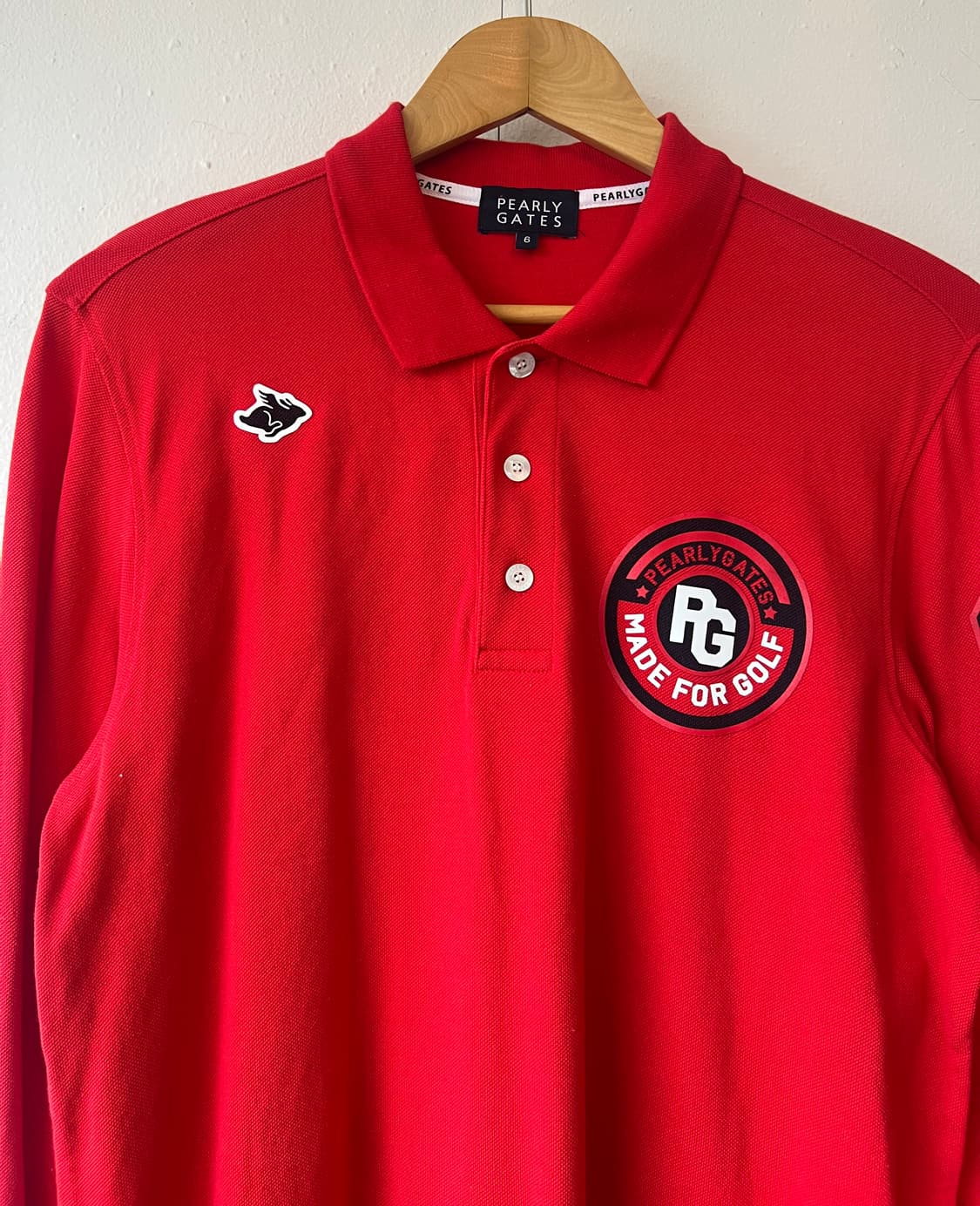 파리게이츠 남성 레드 PK카라 긴팔티셔츠
 상품이미지2