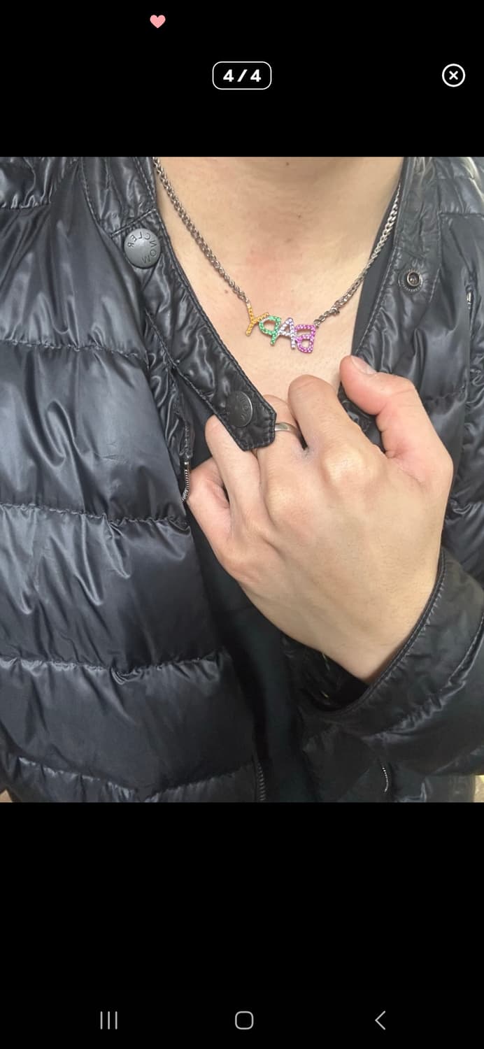 베이프 BAPY 큐빅 목걸이 상품이미지2