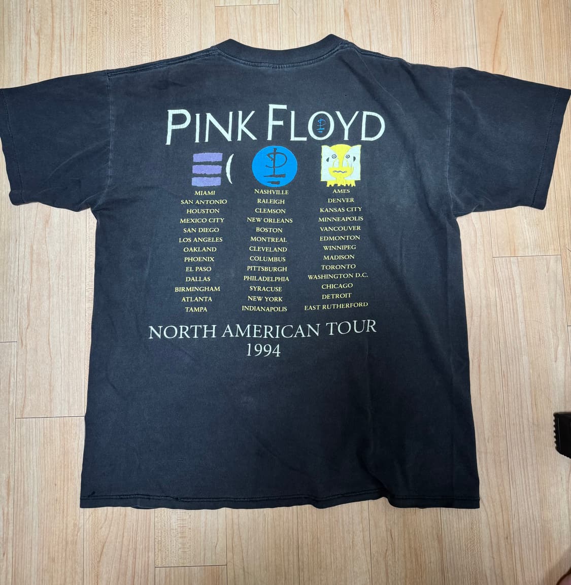 90s 핑크플로이드 티셔츠 L 상품이미지2