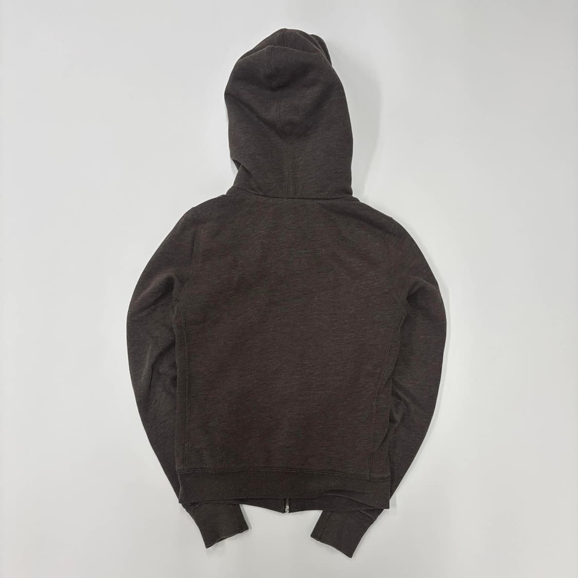 아베크롬비 y2k 여리핏 코코아브라운 대장급 핀터깔 양털 울프죠 후드집업 상품이미지3