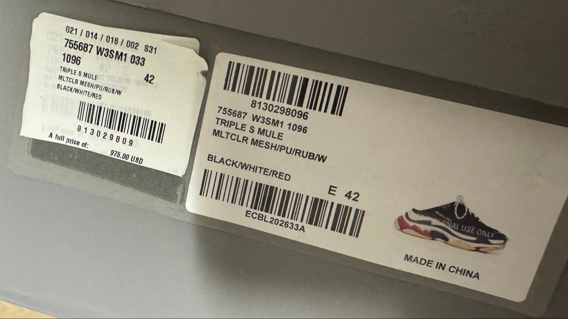 발렌시아가 트리플 S 뮬 (Balenciaga Triple S Mule) 상품이미지4