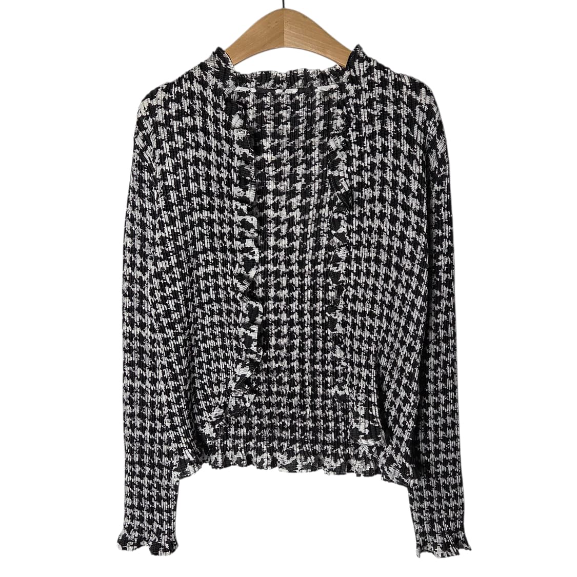 [Specchio] 스피치오 프릴 플리츠 가디건 상품이미지1