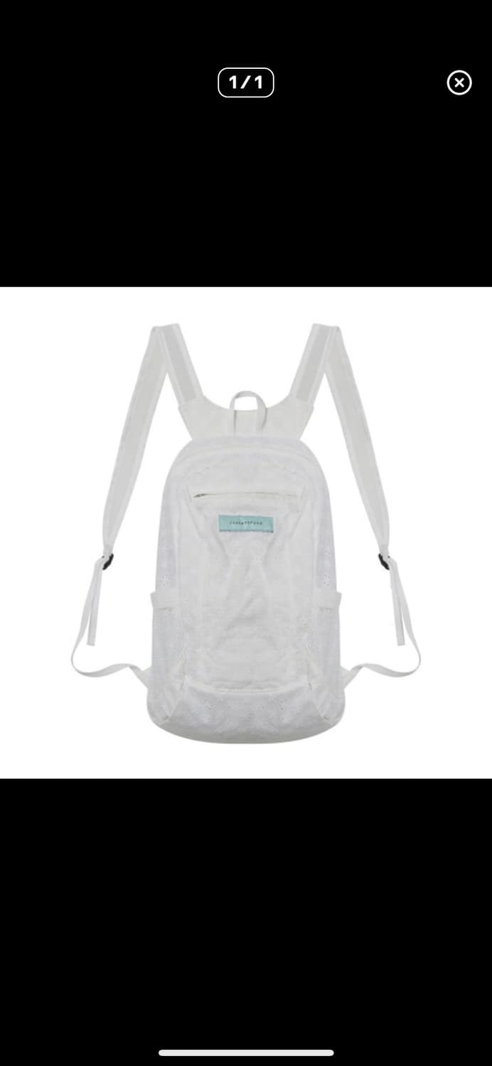 인스턴트펑크 레이스 티니 백팩화이트 상품이미지1