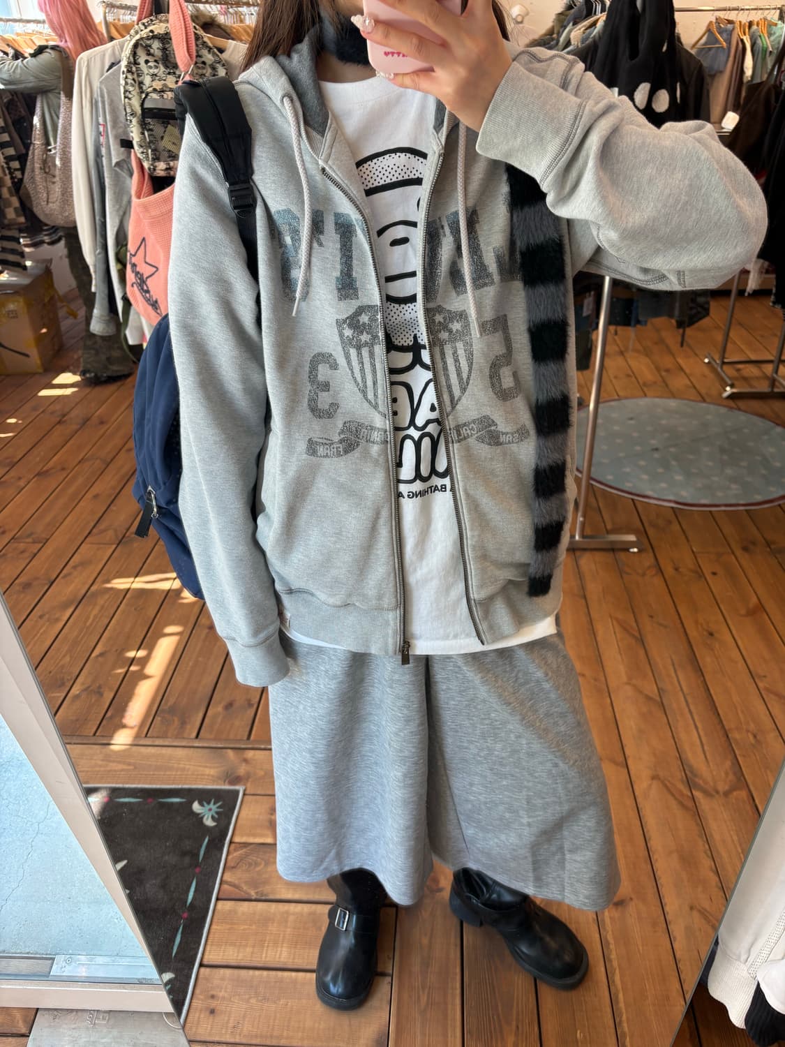 리바이스 그레이 후드집업 상품이미지1