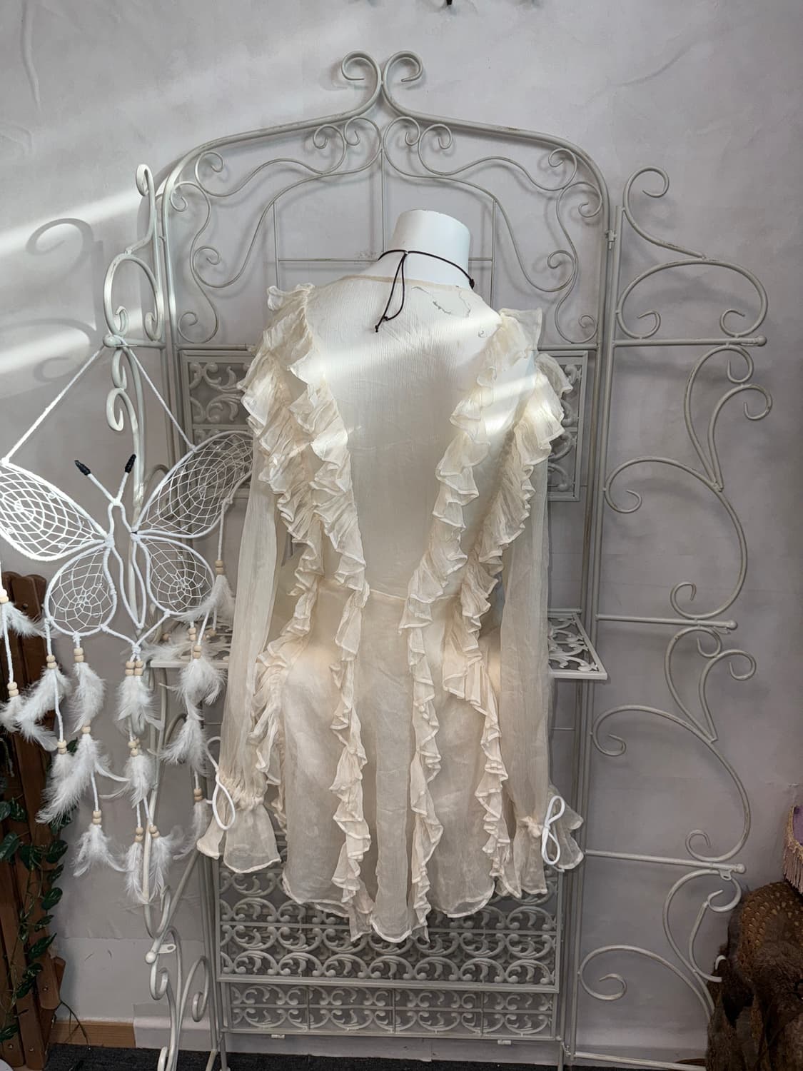 Ivory silk 100 fairy ruffle ops 상품이미지2
