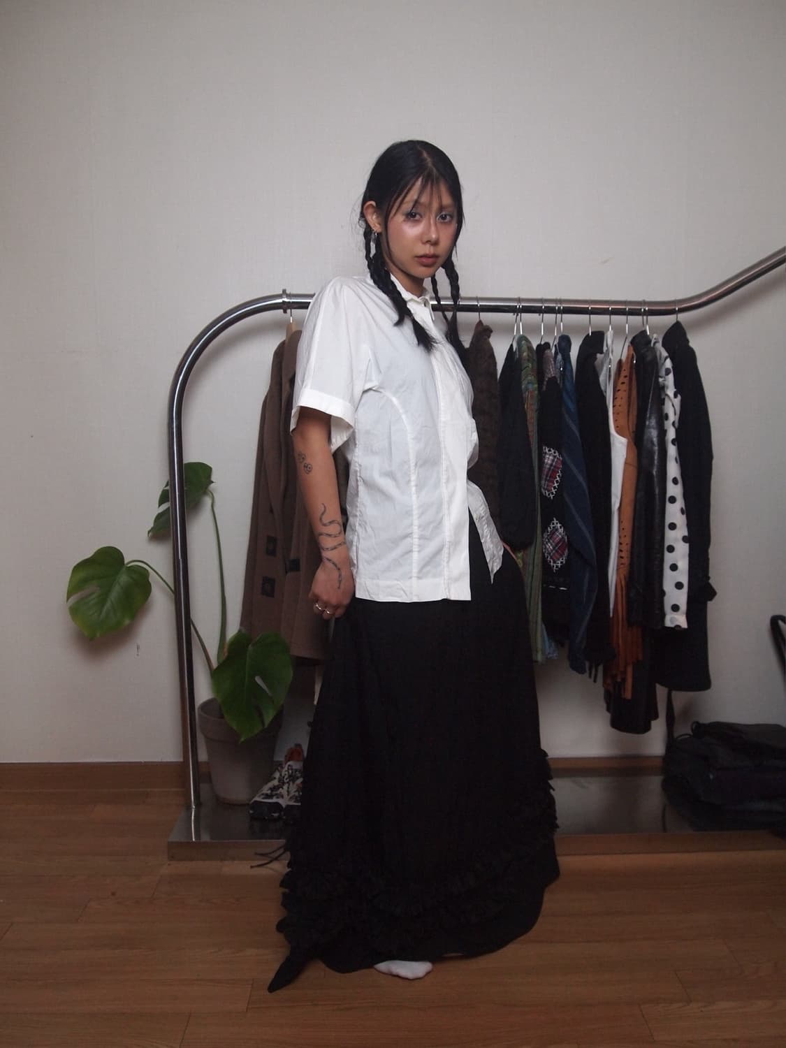 캘빈 클라인 하프 히든 셔츠 상품이미지4