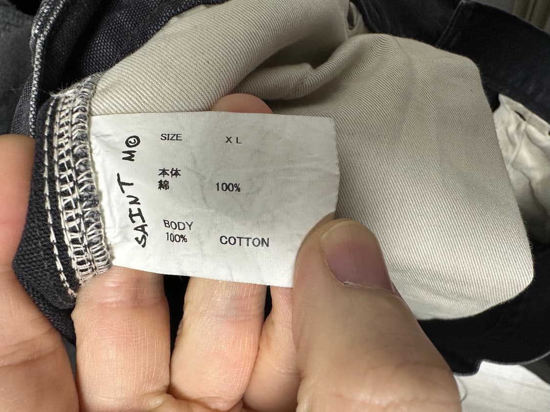 세인트 미카엘 24aw 더블니 블랙 XL 상품이미지3