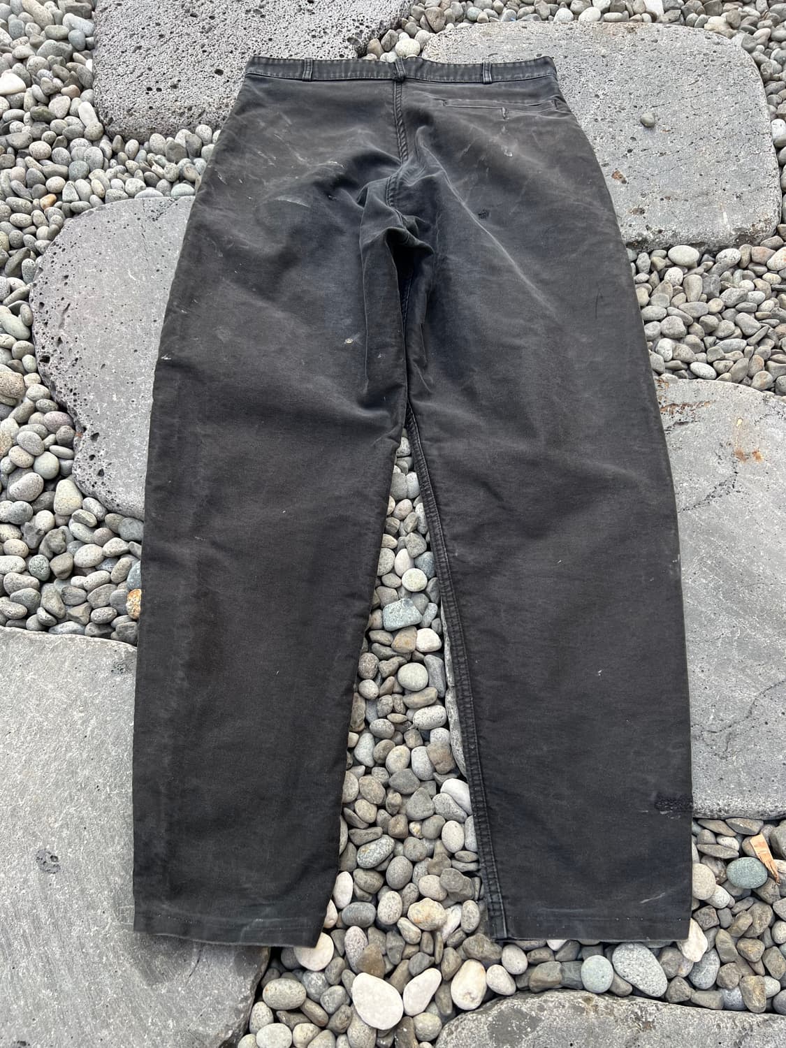 (34인치)OLD EURO BLACK MOLESKIN 블랙몰스킨워크팬츠 상품이미지2