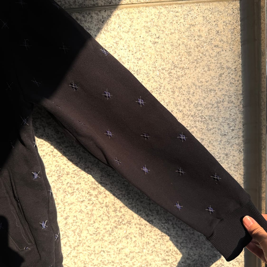 행텐 다이아 로고 패턴 후드집업 상품이미지6