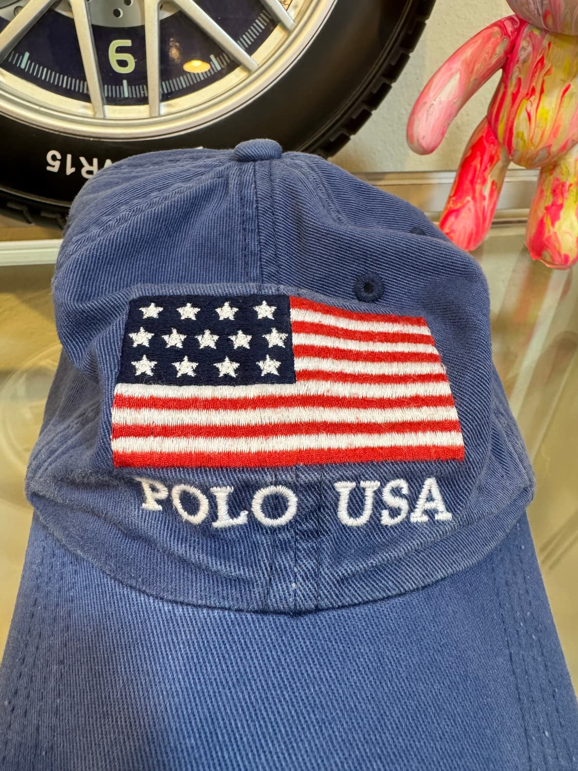 폴로 랄프로렌 USA 플래그 스포츠 치노 6패널 볼캡 네이비 상품이미지4