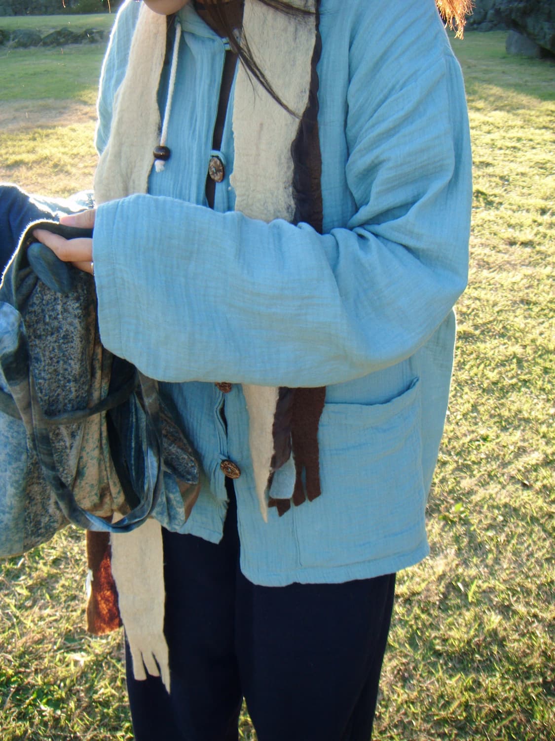 천연염색 Natural hood jacket ( blue ) 상품이미지2