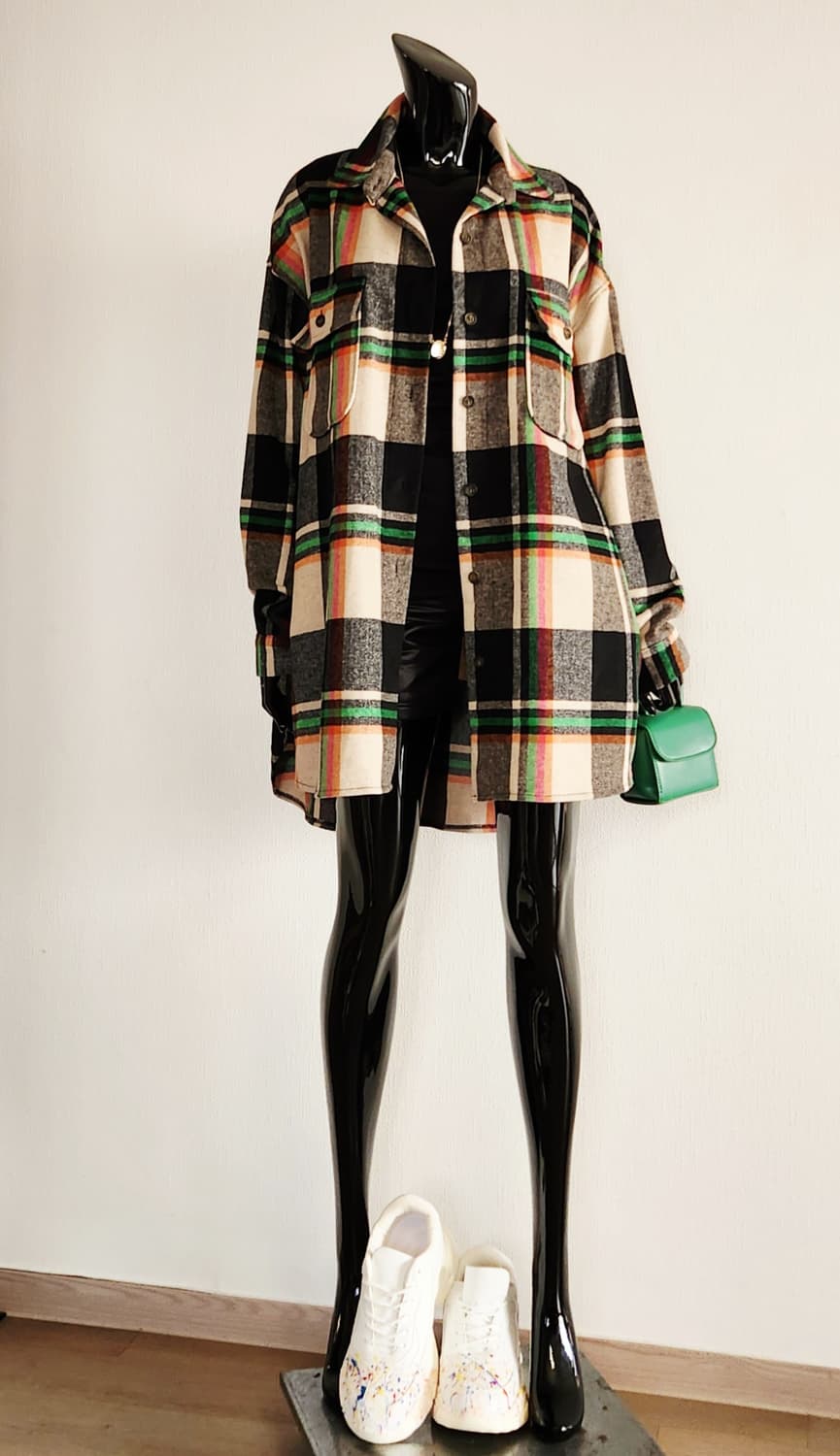 체크 셔츠형 자켓  상품이미지2