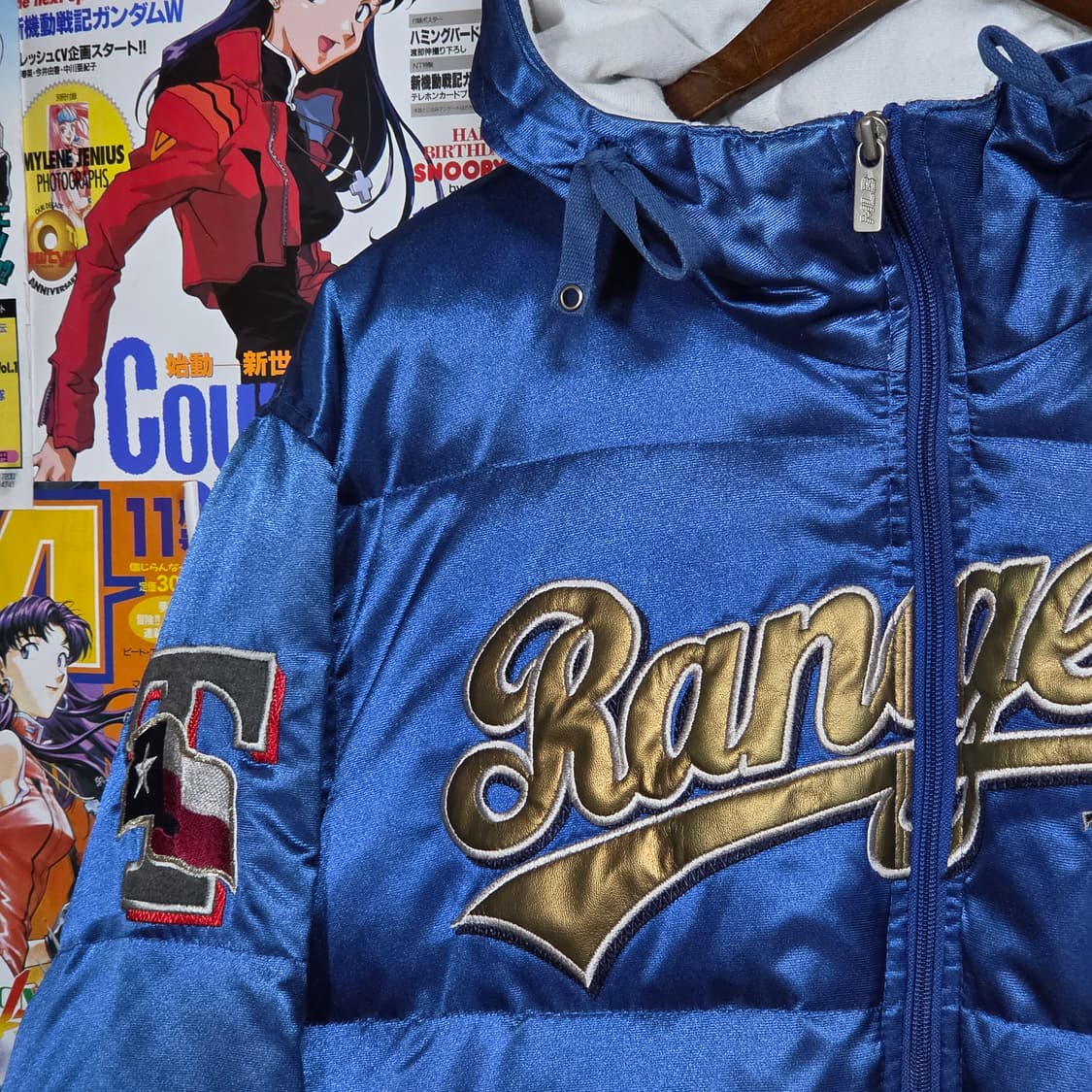 엠엘비 텍사스 레인저스 블루 덕다운 후드 패딩 상품이미지3