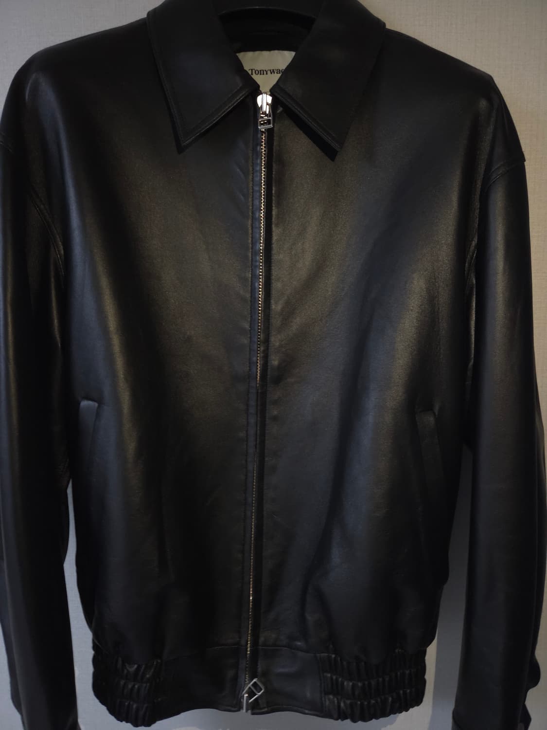 토니웩 양가죽 레더 오버사이즈 블루종 자켓 XL 25SS 상품이미지6