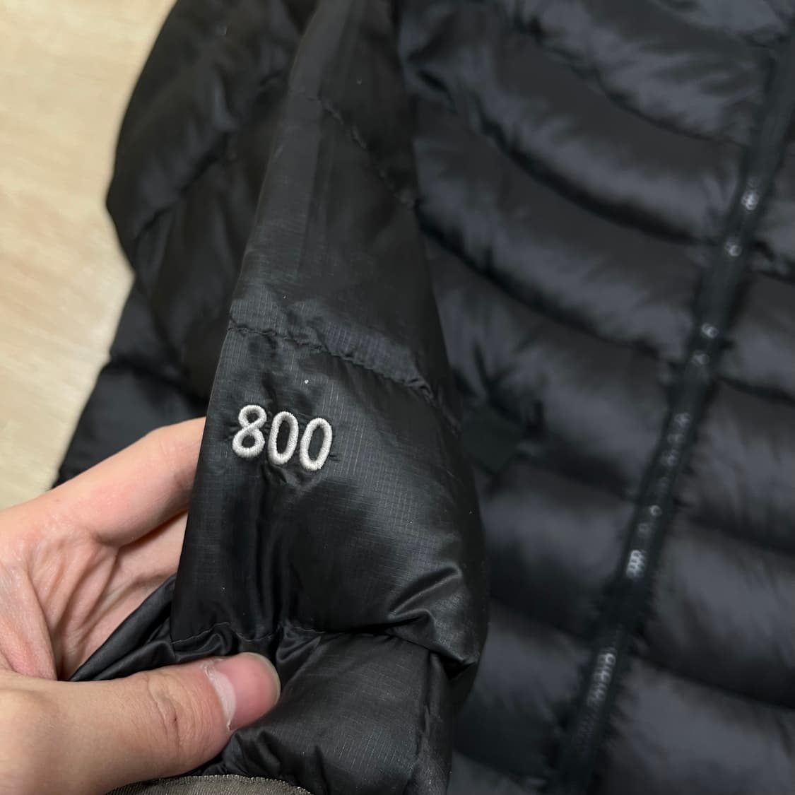 노스페이스 써밋시리즈 800구스다운 경량 패딩 점퍼 [블랙] XL/105 상품이미지5