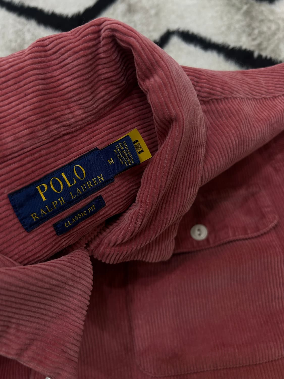 [M]폴로랄프로렌 투포켓 코듀로이 셔츠/인디핑크 상품이미지7